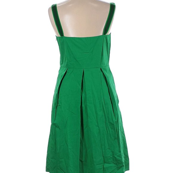 Tocca Solid Green Short Casual Dress, 12 - Picture 2 of 2